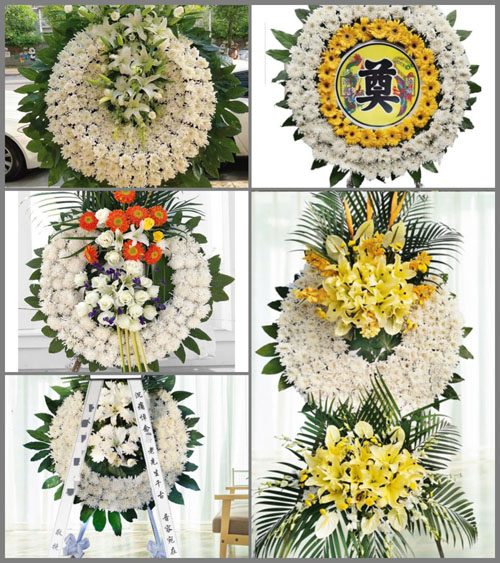 山东青岛黄岛区宝山镇中山前村花圈速递